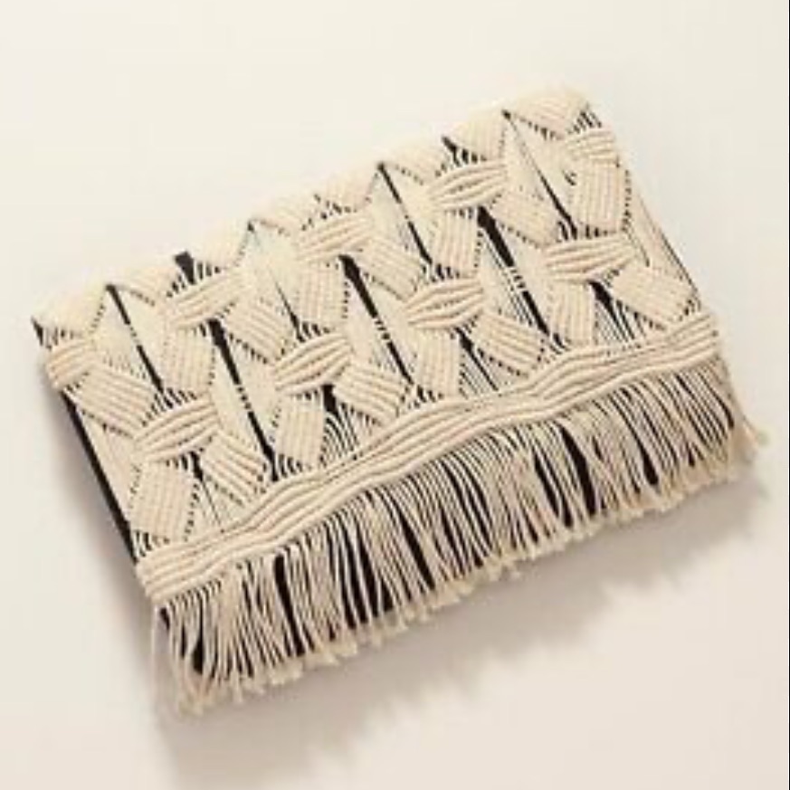Stella Dot Playa Macrame Clutch Brand New In Original Package 69 Stella Dot Playa Macrame Clutch Brand New In Original Package 69